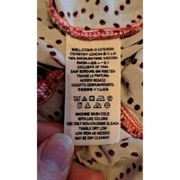 Free People Paradise Printed High-Low Maxi Boho Skirt Pimento Combo Red Size 10 - Picture 12 of 12